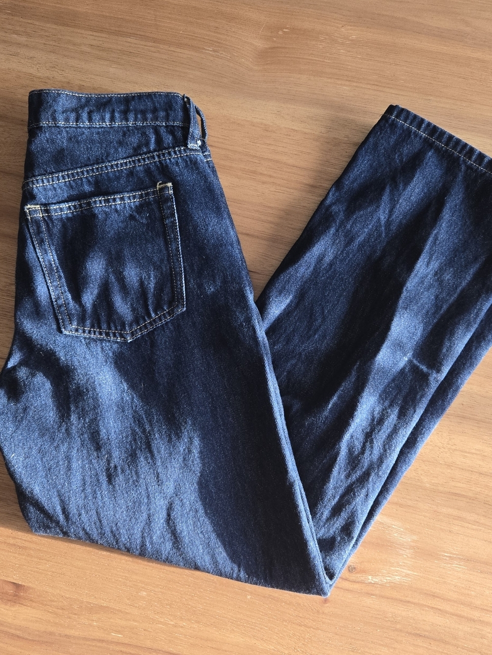 Everlane Straight Leg Jeans | Size 23R | Dark Wash Minimal Denim - Picture 5 of 7